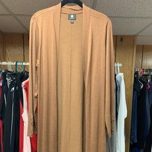 JM Collection Mock Turtleneck and Long Cardigan